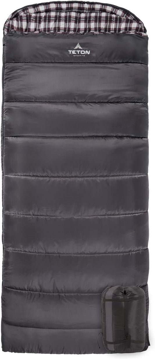 Teton Celsius Regular, 25F, 20F, 0F Degree Sleeping Bags, All Weather Bag for Adults and Kids, Camping Made Easy and Warm, Travel Sack Included