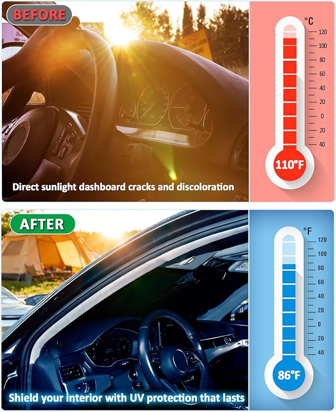 Sun Shade for Honda Accord 2023-2025 2026 Windshield Sunshade fit Accord Accessories Front Window Cover Shield Car Sun Visor Screen Protector Block UV Ray Heat