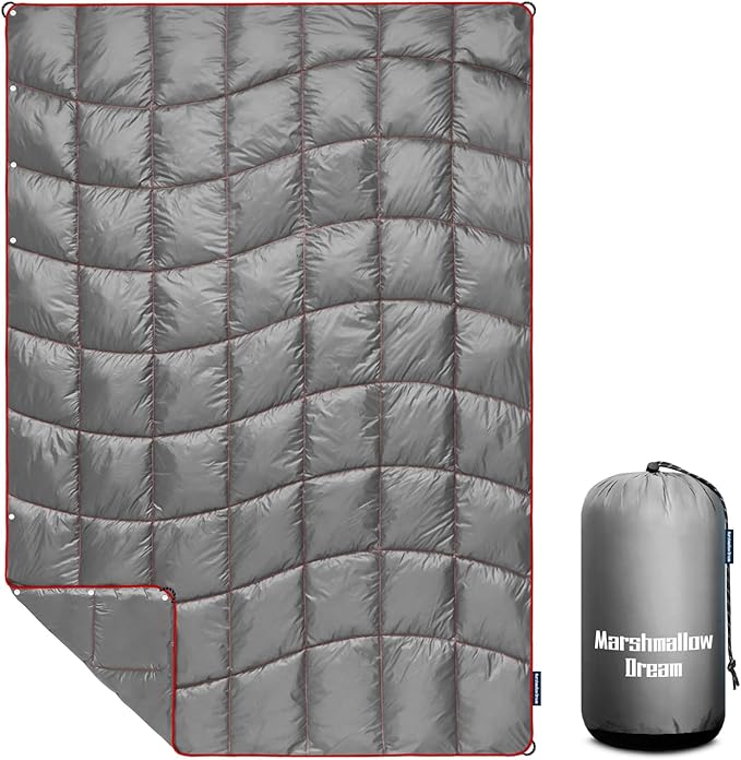 Camping Blanket,MINI Puffy Blanket Lightweight Windproof Water Resistant for Outdoors,Hiking,Beach,Car,Picnic,Stadium