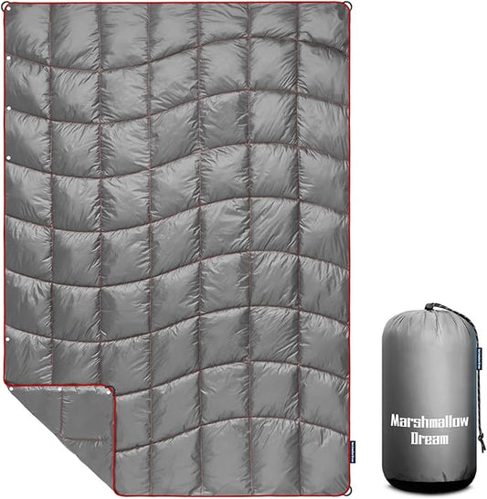 Camping Blanket,MINI Puffy Blanket Lightweight Windproof Water Resistant for Outdoors,Hiking,Beach,Car,Picnic,Stadium