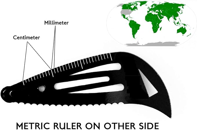 Tactical Hair Clips, 4 Pack - Black - Multitool Snap Barrettes - Laser Engraved, Vacuum Plated, Multi-Functional Keychain Multi Tool - Box Cutter, Serrated Edge, Raptor Claw