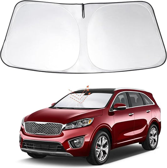 Windshield Sun Shade Custom Fit 2016 2017 2018 2019 2020 Kia Sorento Accessories Foldable Sunshade Sun Blocker Front Window Shades Covers Keep Car Cooler