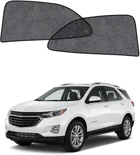 Car Window Shades for Chevrolet Equinox(2018-2023), 2-Pack Rear Window Sun Shades for Baby – Breathable Mesh, UV & Heat Blocker, Privacy Protection for Camping, Travel, Sleep & Nursing