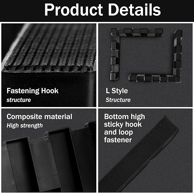 8 Pack Car Trunk Organizer Blocks for Back of SUV Multipurpose Car Storage Organizer Blocks Trunk Divider Available to Wool Carpet for Truck SUV Van Cargo