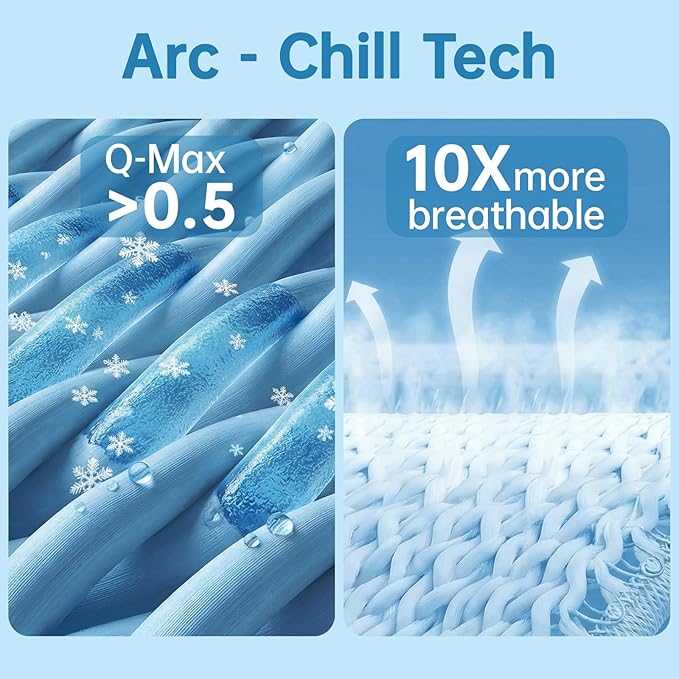 Guohaoi Cooling Blanket (90"x108"King Size) for Hot Sleepers,Absorbs Heat to Keep Body Cool for Night Sweats,100% Oeko-Tex Certified Cool Fiber,Breathable,Comfortable,All-Season.