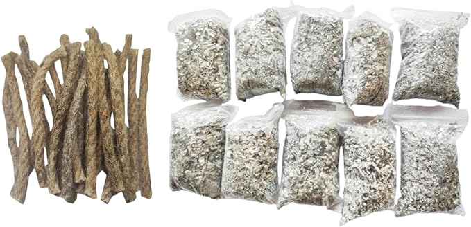 eGreen 30 Bags Magnesium Shavings + 20 Thin Wax Ropes (4" Long, 240 Min Burn Time) – Fire Starter Kit for Camping, Hiking, Survival