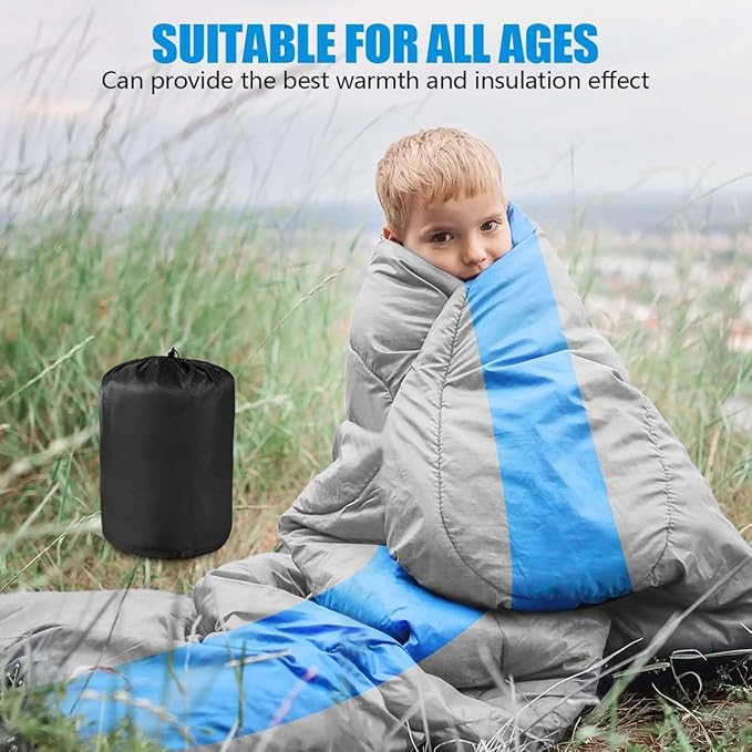 OBTANIM Sleeping Bags Portable Waterproof Camping Sleeping Bag for Adults Kids 4 Seasons Cold Weather or Warm Backpacking Hiking Travel Indoor Outdoor Use