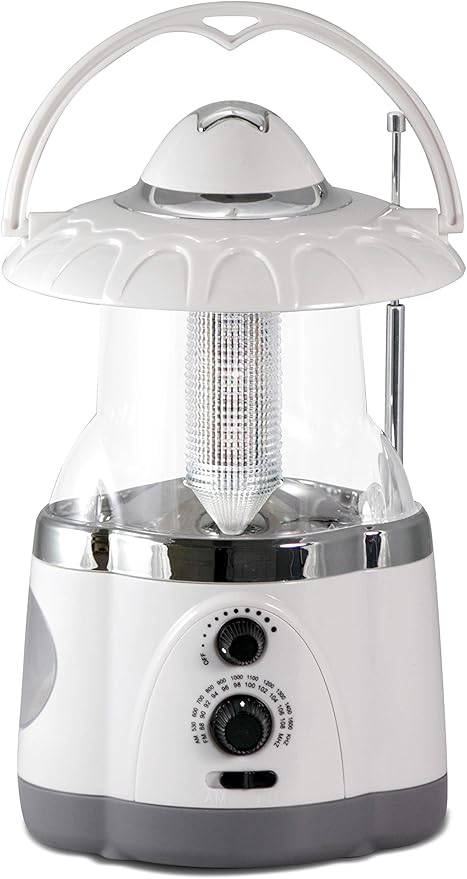 Northpoint 190507 12-Led Lantern With 4-Led Flashlight & Am/Fm Radio (Black)