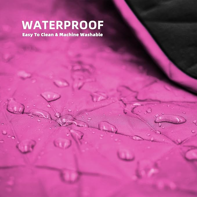 Large Outdoor Waterproof Blanket Extra Thick Fleece Stadium Blanket for Camping, Car, Pet, Picnics - Windproof, Wearable, Machine Washable 80" x 58" (Rose Purple)