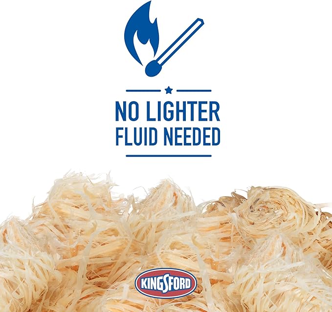 Kingsford Quick Light Fire Starter Rolls,All Natural Hardwood with Paraffin, Water Resistant and Easy Lighting for Charcoal, Pellet Grills, Smokers, Campfires, Outdoor Fireplaces, 32 Count (Pack of 2)