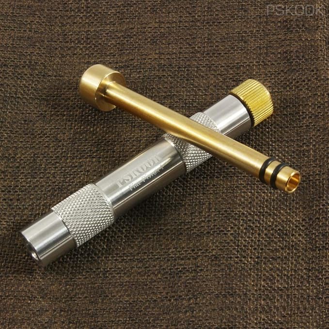 PSKOOK Metal Fire Piston Educational Campers/Survival/Preppers Scientific Lesson