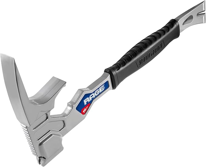 Vaughan 15 Inch Multi-Function Demolition Tool, Hammer, Nail Puller, Multi-Use, Heavy Duty Construction, DIY Hand Tools - Blue 050042
