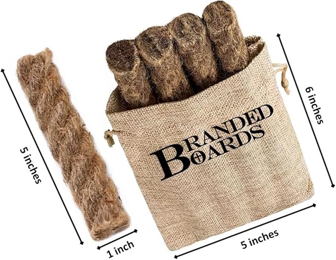 Bushcraft Fire Starter Kits. Ferrocerium Rod, Multi Tool Fire Striker, Waterproof Waxed Jute Rope Tinder, Survival Paracord, Emergency Whistle, Burlap Bag