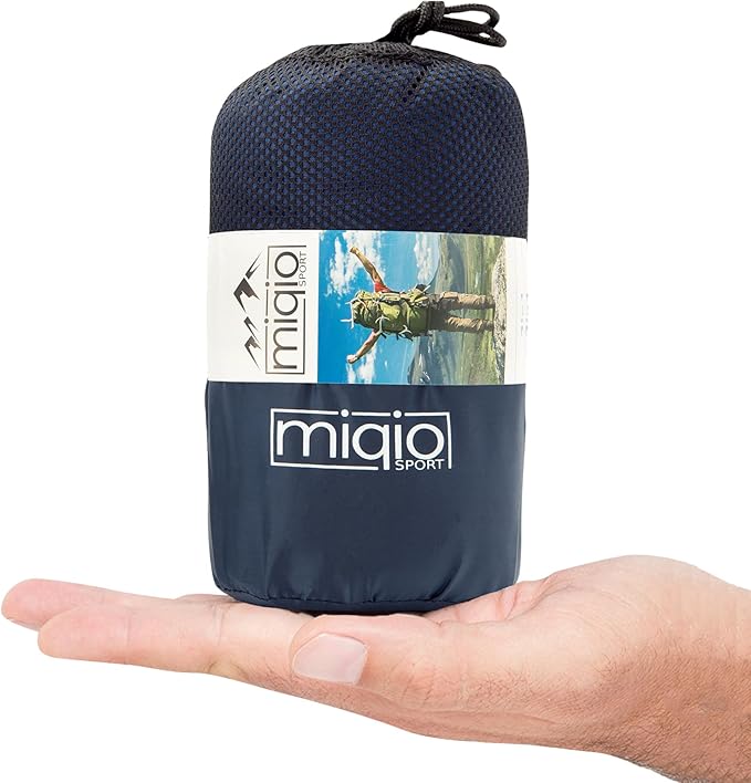 MIQIO Sport 2-in-1 Sleeping Bag Liner and XL Sized Travel Sheet - Ultra Lightweight Sleep Liner Double Travel Bed Sheet - Inlett Inlay