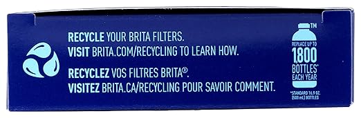 Brita Water Bottle Replacement Filters, BPA-Free, Replaces 1,800 Plastic Water Bottles a Year, Lasts Two Months or 40 Gallons, Includes 3 Filters