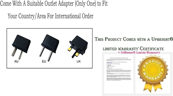 UpBright 5V AC/DC Adapter Compatible with C.Crane CCrane OBA CC Solar Observer Wind Up Emergency Crank Radio FT-007 FM Stereo Transmitter FD35UD-5-300 NF-510 3V - 6V 300mA Power Supply Battery Charger