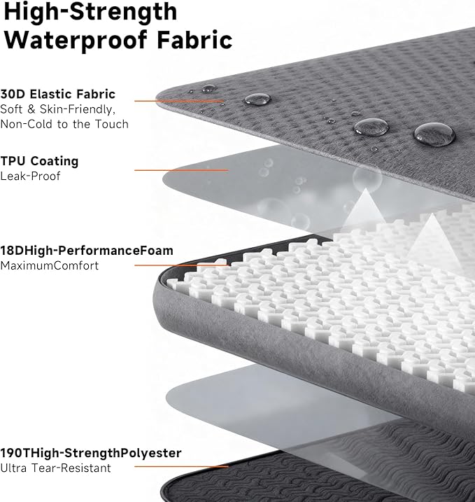 Self Inflating Sleeping Pad,Memory Foam Camping Mattress w/Detachable Electric Pump,4 - Inch Thick Memory Foam for Ultimate Comfort, for Indoor,Outdoor,Road Trip,4 - Season Use,Gray