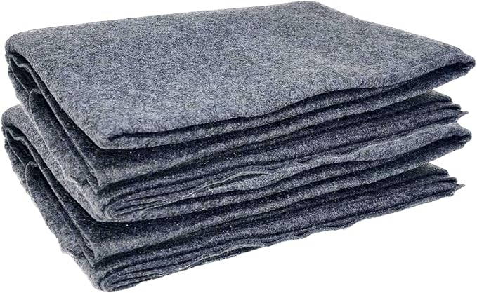 Vakly Emergency Throw Blanket 80 x 40 in (2 Pack) – Disposable Fleece Survival Blanket for Travel, Camping, Car Emergency Kit, Outdoor Use & Homeless Shelters, Gray