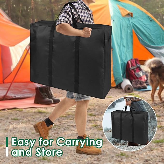 Folding Table Storage Bag, Portable Carry Table Bag for 4FT Folding Picnic/Camp Tables, Waterproof Folding Table Cover with Handles(bag only)- 26" D x 25" W x 5" H