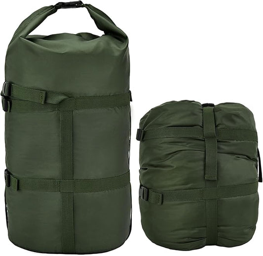 MOOCY Compression Stuff Sack, 12L/24L/45L Sleeping Bag Cover Sack Sleeping Bags Storage Stuff Sack Organizer - Great Sleeping Bags Clothes Camping Hiking Backpacking