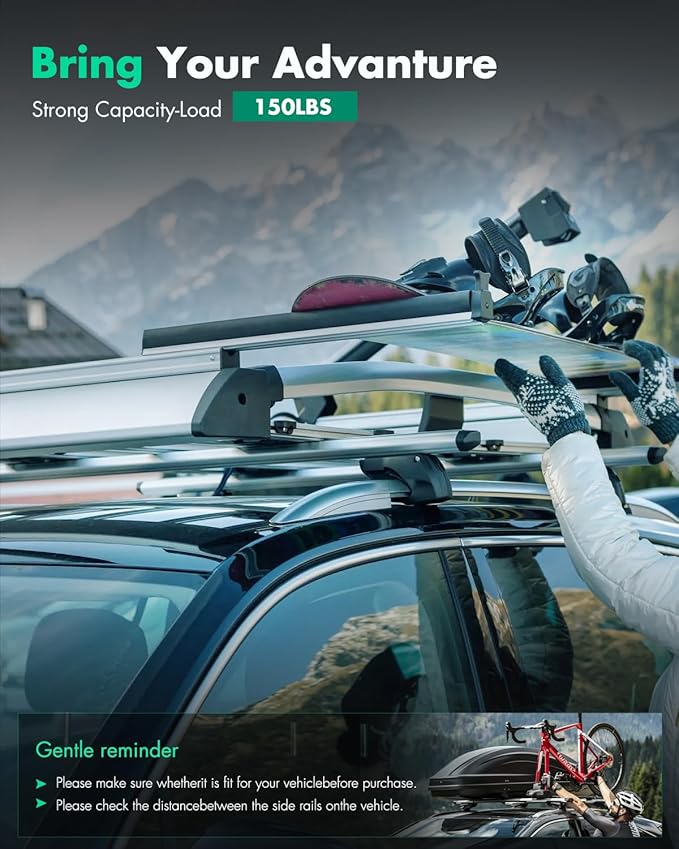 SCITOO Roof Rack Cross Bars Fit for Honda CR-V 2017 2018 2019 2020 2021,for Rooftop Cargo Carrier Bag Basket Luggage Kayak Canoe Bike Snowboard Skiboard
