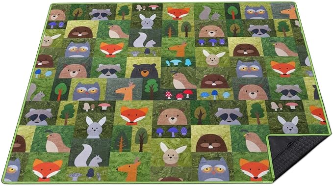 Supfitness Extra Large Picnic Blankets Waterproof Foldable (80 "x 80") Beach Blanket Waterproof Sandproof,3-Layer Thicking Mat Outdoor Packable Camping Blanket