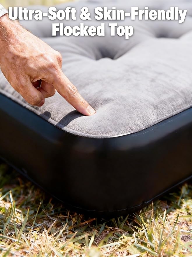 Umbrauto 78.7" Inflatable Air Mattress for Mid- and Full-Size SUV, Van Sleeping Airbed for Back Trunk with Back Seat Folded, Car Camping Travel Pad with Electric Pump, Pillows, Repair Patch Kit