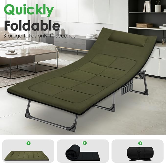 80 x 36 Inch Camping Cot Mattress Floor Mattress Waterproof Sleeping Pad for Camping Travel Easy to Store Floor Pad for Tent Cot Guest Garden Lawn Outdoor Indoor