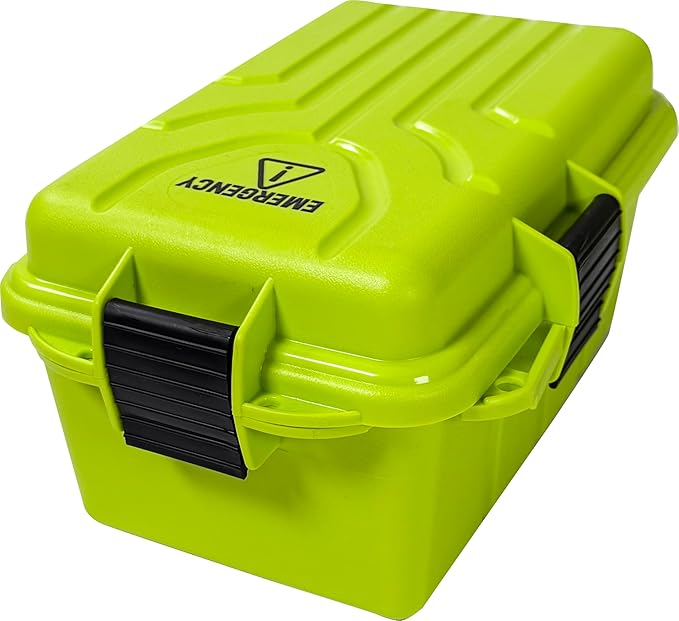 MTM Emergency Box Storage Case for Emergency Kits, First Aid, Survival Gear, Tools & Home Supplies, Emergency Essentials, Water Resistant O-Ring, Lockable & Durable, Made in USA
