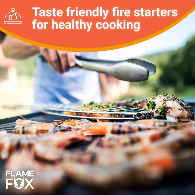 Flamefox Fire Cubes 160pcs - Quick Lighting Fire Starter for Fireplace, Wood Stove, BBQ, Camping - Easy Ignition, Long & Clean Burning, Weather Resistant Fire Lighter