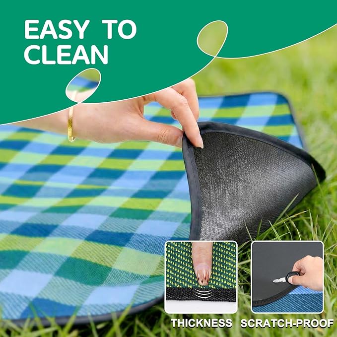 Waterproof Beach Blanket Picnic Outdoor Camping Mat Oversized Extra Large Foldable Sandproof Sand Free Resistant Big XL Giant Towel Hawaii Honeymoon Essentials Women Summer Must Have Vacation Gift