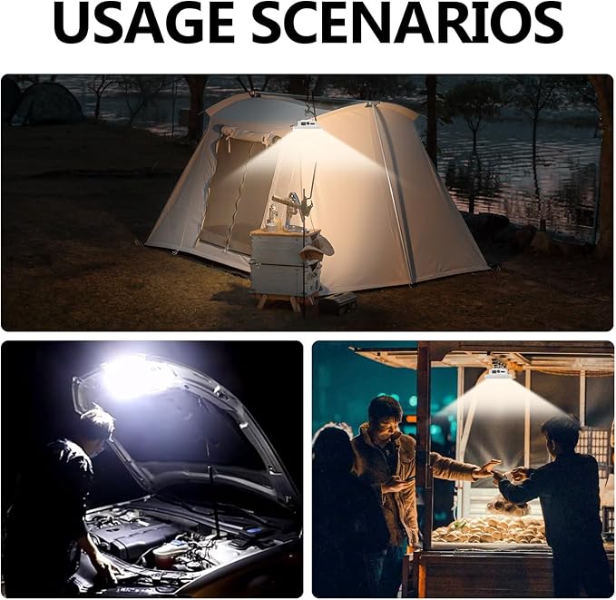 Camping Lantern 10500mAh Rechargeable Battery, 30W 4000LM Ultra Bright LED Hanging Light with 3 Modes, Waterproof Portable Tent Lighting for Outdoor Emergency & Hiking