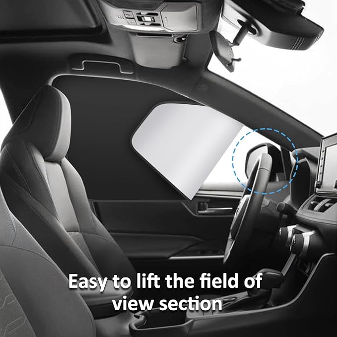 Car Curtains for Side Window - 4 Pcs Privacy Sun Shades Magnetic 100% Block Light Car Window Covers with Cooler Feeling (Silver dexterous, 4pcs)