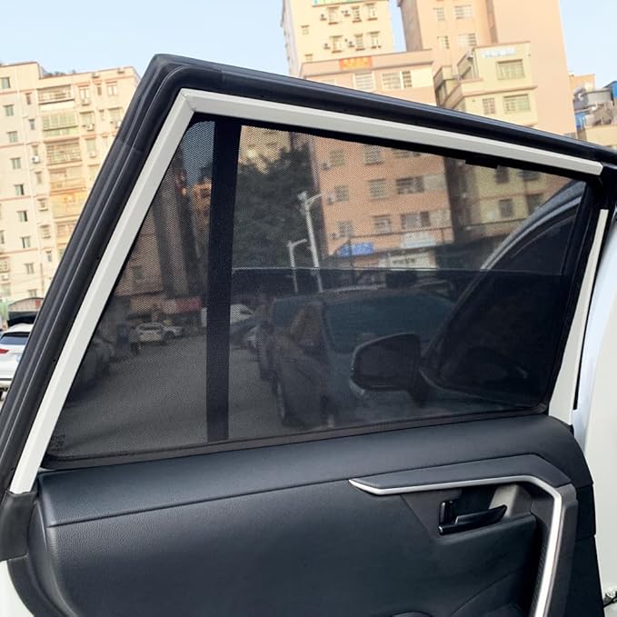FEISHILINIYA Updating Strong Magnetic Car Window Sun Shade for Toyota for RAV4 XA50 (2020-2025) Rear Passenger Privacy Side Window Sunshades for RAV4 Accessories