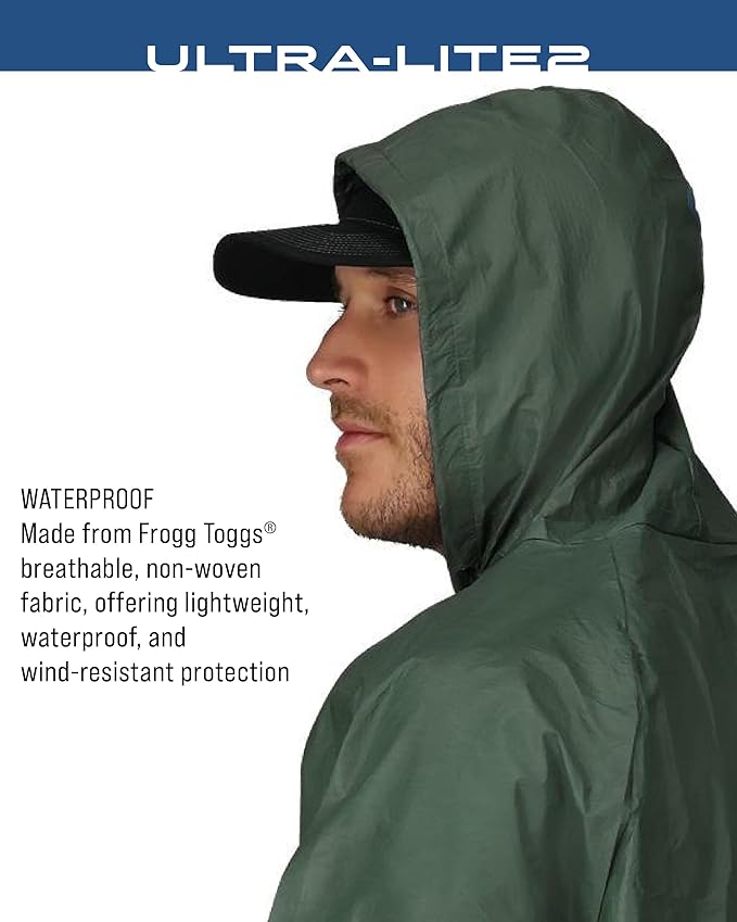 FROGG TOGGS Men's Ultra-Lite2 2-Layer Waterproof Breathable Rain Suit