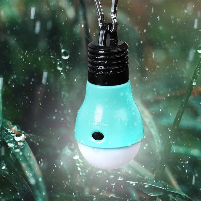 EverBrite 3-Pack Camping Lights - 3 Lighting Modes, Outdoor Portable LED Bulbs Ideal for Kids’ Adventure Activities, Camping, Emergency and More, 3 x AAA Batteries Included