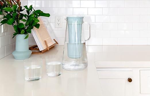 LifeStraw Home – Water Filter Pitcher, 10-Cup, Seafoam, BPA Free Designed for Everyday Protection Against Bacteria, parasites, microplastics, Lead, Mercury, PFAS and a Variety of Chemicals