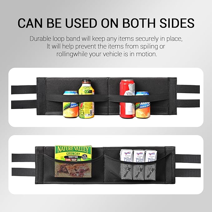 2PCS Car Rear Trunk Organizer Side Divider Board Console Storage Divider Waterproof Easy To Install Trunk Storage Organizer Side for Car, SUV,[Black]