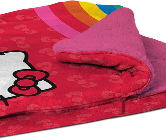 Silk Touch Sherpa Slumber Bag for Boys and Girls, Sleeping Bag with Zipper, 27 x 56 inches