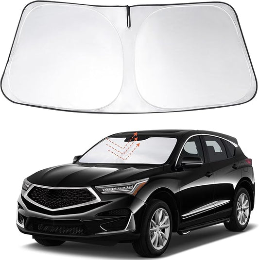Windshield Sun Shade Custom Fit 2019-2024 2025 2026 A-c-u-r-a R-DX Accessories Foldable Sunshade Sun Blocker Front Window Shades Covers Keep Car Cooler