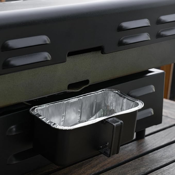 Blackstone OTG 22" Tabletop Griddle Plate with Built-In Hood, Black - Portable Grill for Camping, Tailgates, and On-the-Go Cooking