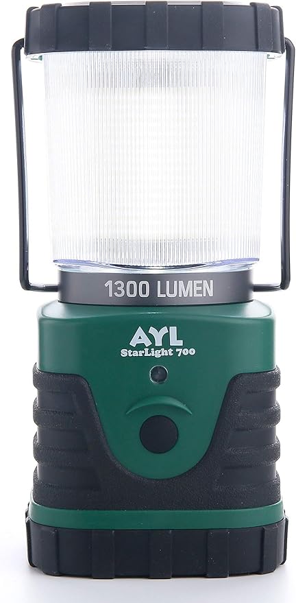 AYL Starlight 700 - Water Resistant - Shock Proof - Long Lasting Up to 6 Days Straight - 1300 Lumens Ultra Bright LED Lantern - Perfect Lantern for Hiking, Camping, Emergencies, Hurricanes, Outages