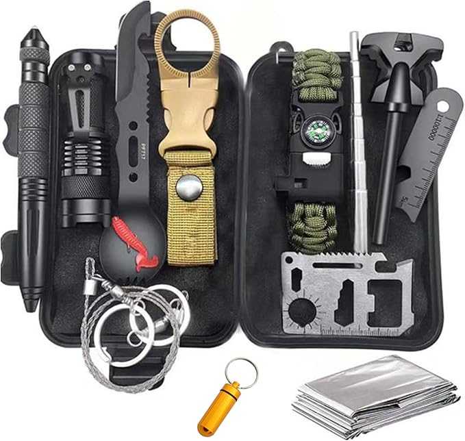 Olipus All in One Survival First Aid Kit IFAK EMT Molle Trauma Pouch Compact Emergency Survival Gear for Home Car Camping Hiking Earthquake