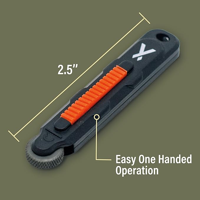Bear Grylls Micro Sparker Fire Starter 2 Pack - Easy to Use, One Handed, Ultralight, Rubber Grip, Compact