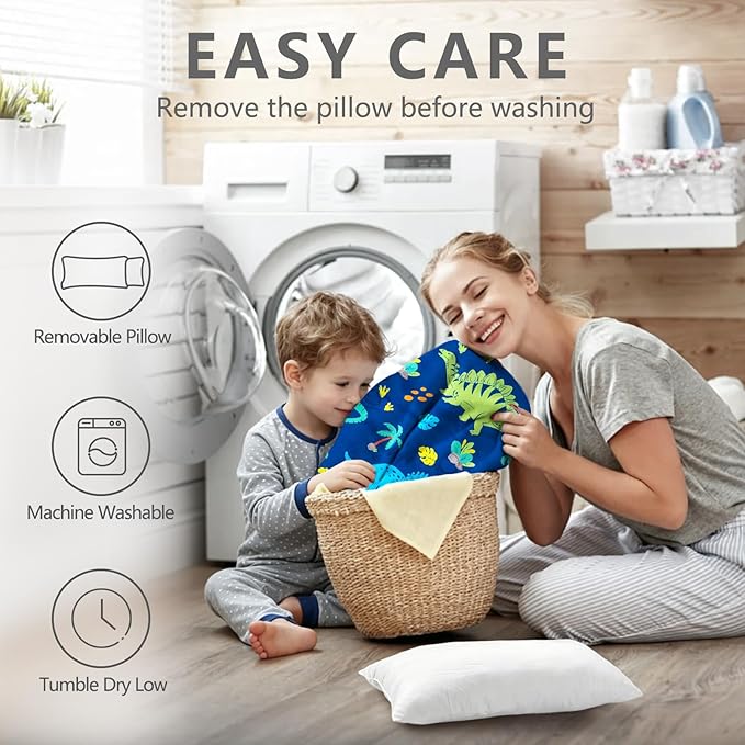 Primlect Toddler Nap Mat with Detachable Blanket and Removable Pillow, Kids Sleeping Bag 55''x35'' for Daycare Preschool Kindergarten, Toddler Sleeping Mat for Boys and Girls