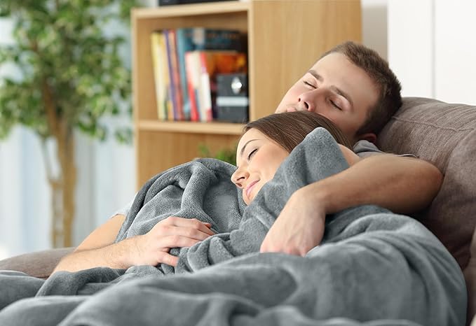 Utopia Bedding Fleece Blanket Queen Size Ash Grey (90x90 Inches) Ultra Soft Warm Lightweight Microfiber Breathable Anti-Static Cozy Winter Bed Blanket, All-Season Home Decor Gift for Men & Women