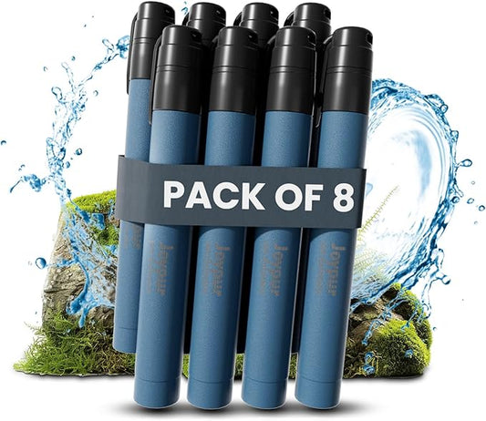 Portable Water Filter Straw Survival, Essential Camping & Hiking Gear, Water Purification Straw for Travel, Biking and Emergency Preparedness