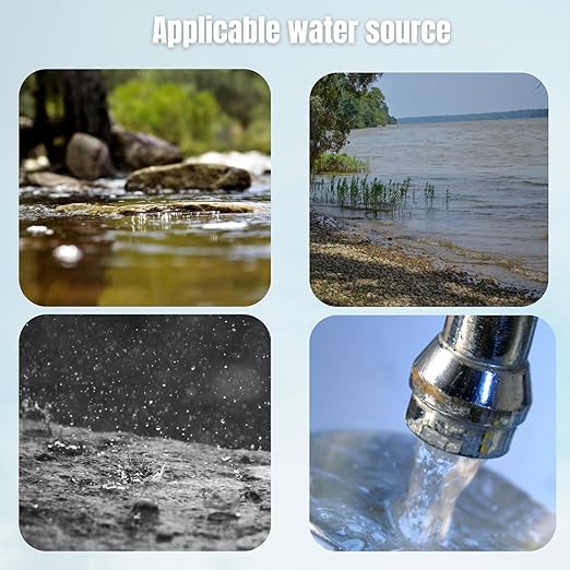 Portable mini Water Filter, Personal Filter Straws for Drinking Survival, Portable Water Purifier for Camping,Hiking,Emergency Survival Water Straws, ultrafiltration Membrane Water Filter.