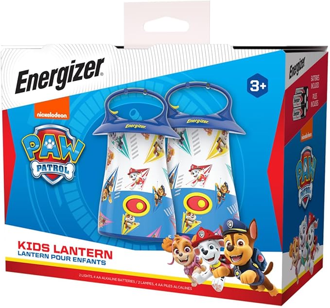 Energizer PAW Patrol Lanterns (2-Pack), Paw Patrol Toys for Boys and Girls, Great Lightweight LED Lantern for Kids (Batteries Included)