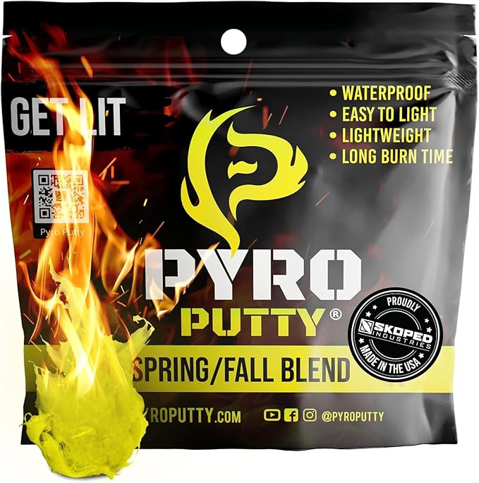 Phone Skope Pyro Putty: Waterproof Survival Fire Starter for Emergency Preparedness, Fire Starters for Campfires - Survival Gear and Supplies